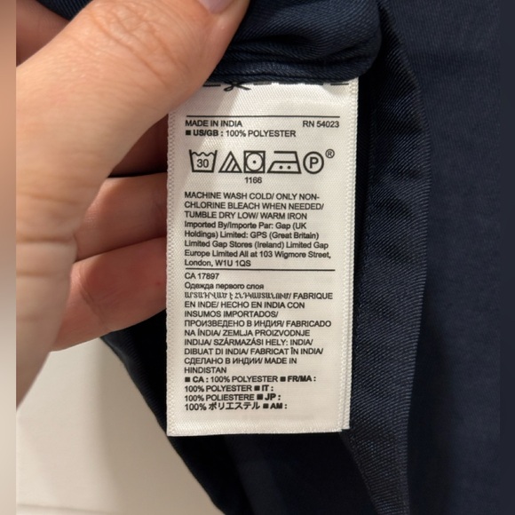 Banana Republic Boxy Safari Shirt Navy color - Picture 3 of 5